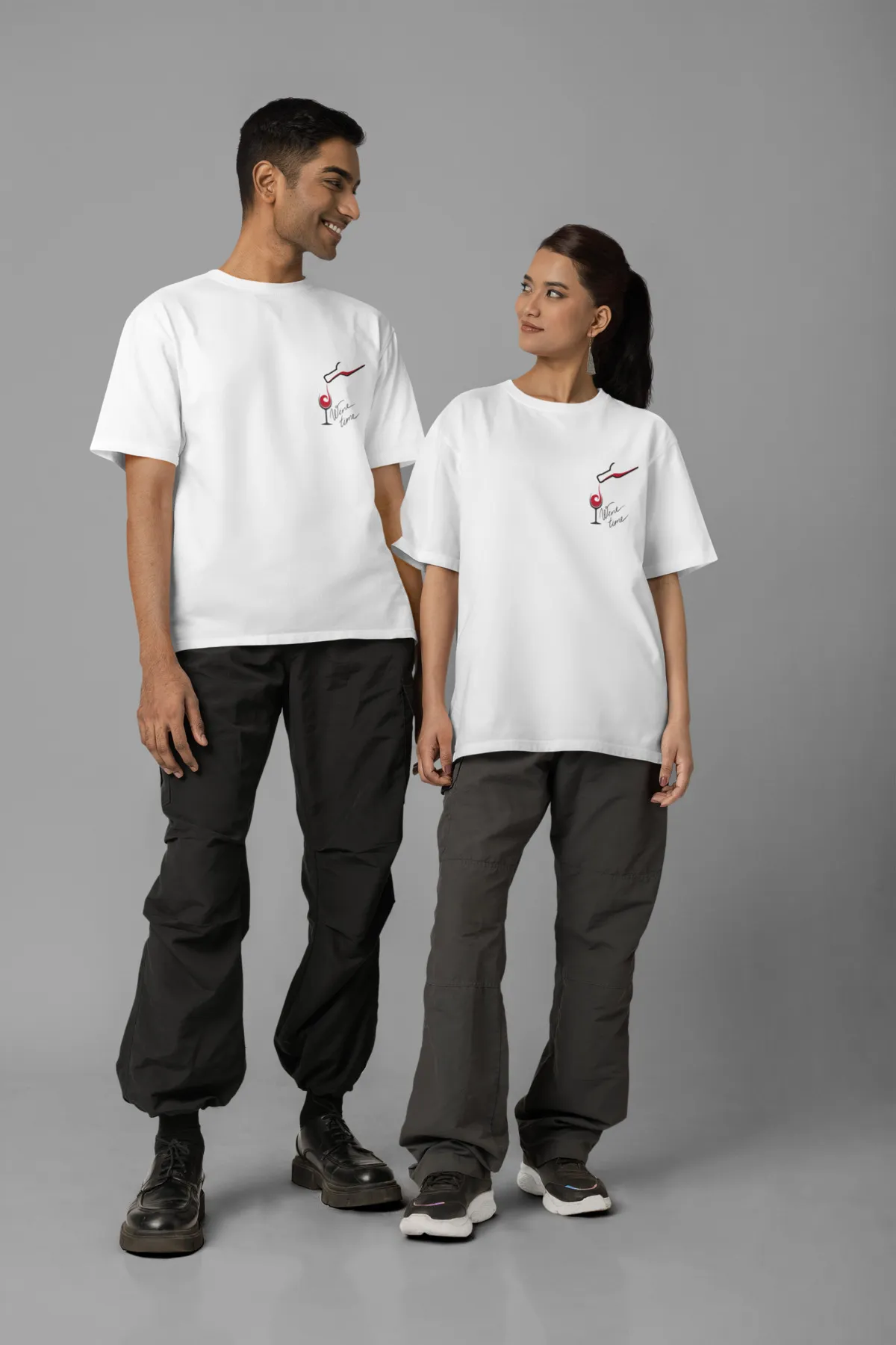 Noblesse Wine Oversize T-shirt - Görsel 4