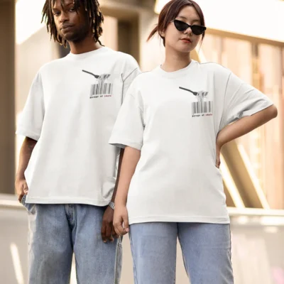 Spaghetti Barcode Oversize T-shirt