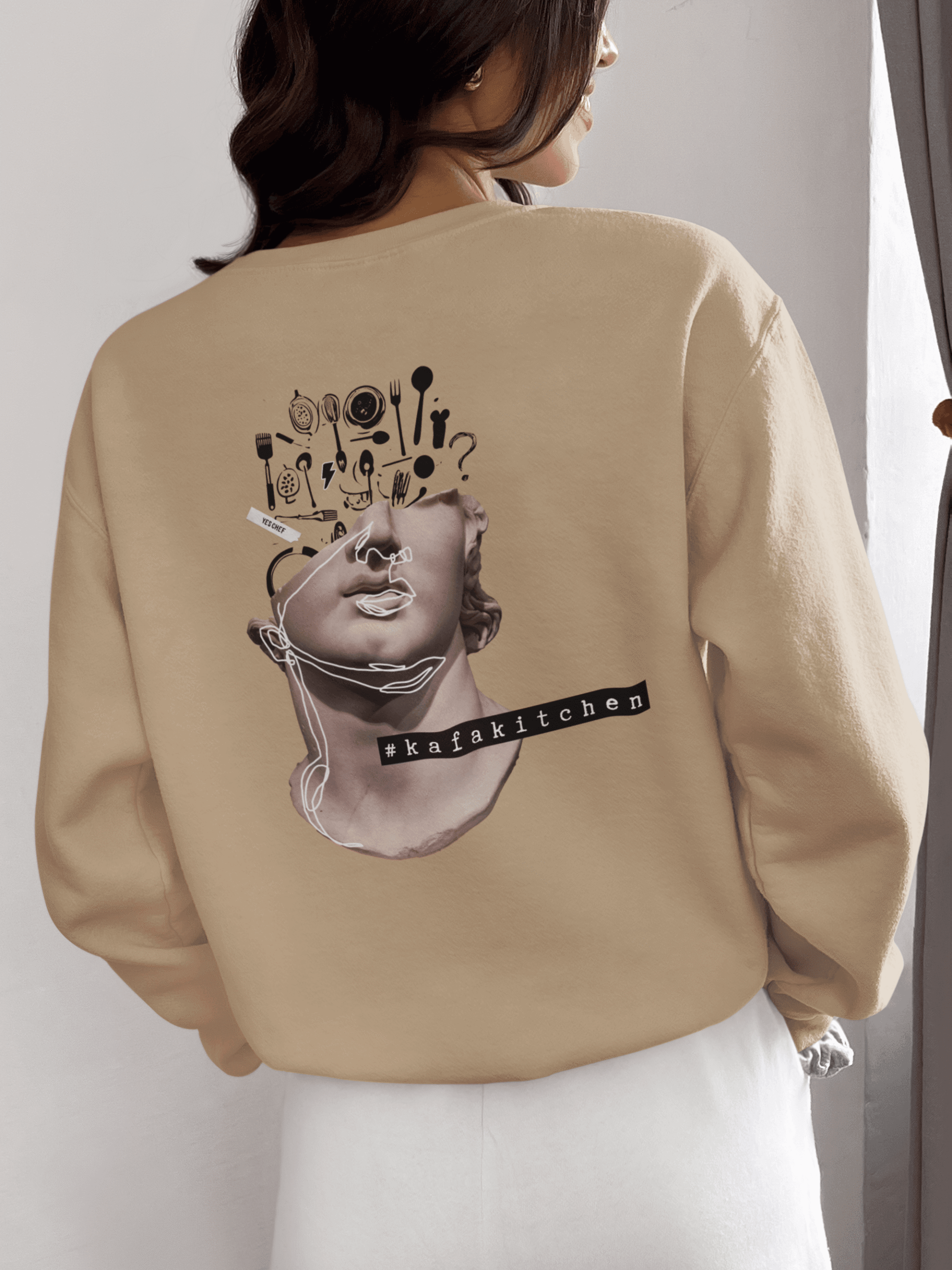 Kafa Kitchen 3iplik Şardonlu Premium Sweatshirt - Görsel 4