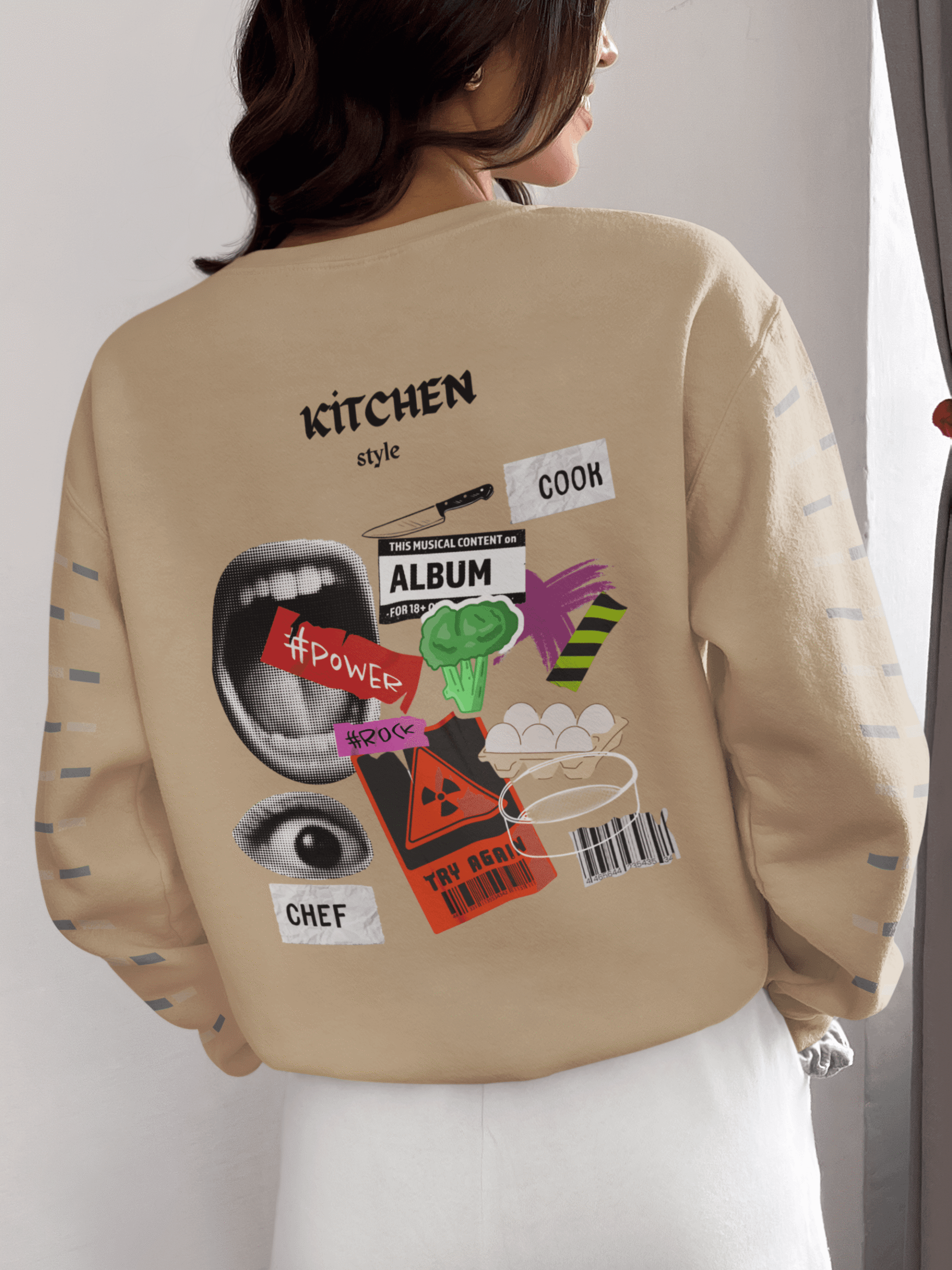 Chef Style 3iplik Şardonlu Premium Sweatshirt - Görsel 4