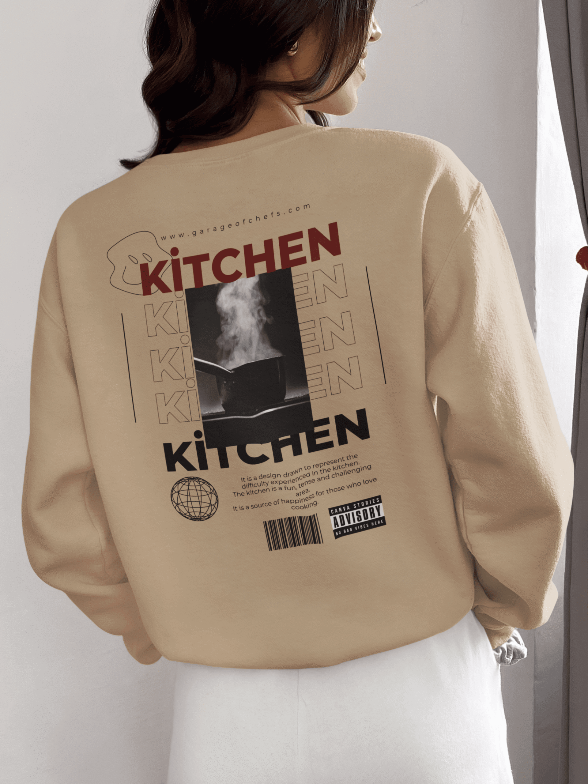 Hot Kitchen 3iplik Şardonlu Premium Sweatshirt - Görsel 4