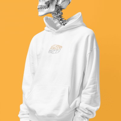 Crispy Croissant 3iplik Şardonlu Premium Unisex Hoodie