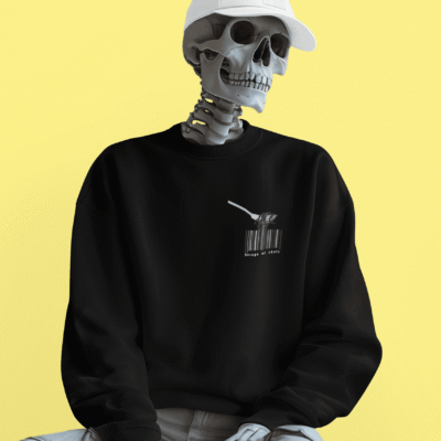 Spaghetti Barcode 3iplik Şardonlu Premium Sweatshirt