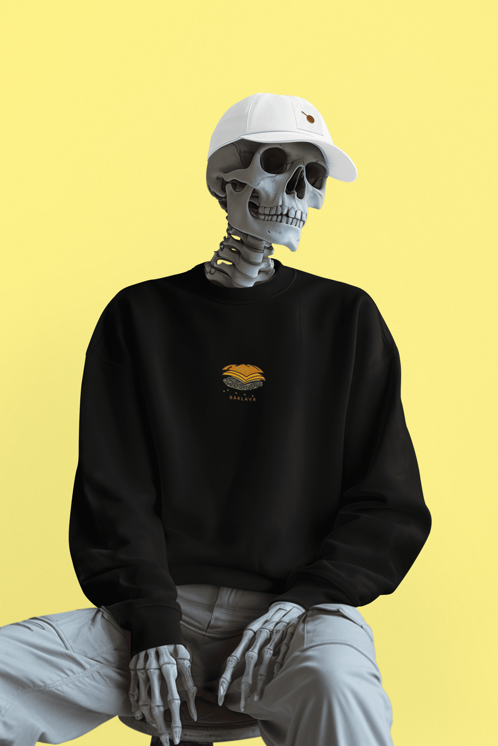 Çıtırdayan Baklava 3iplik Şardonlu Premium Sweatshirt