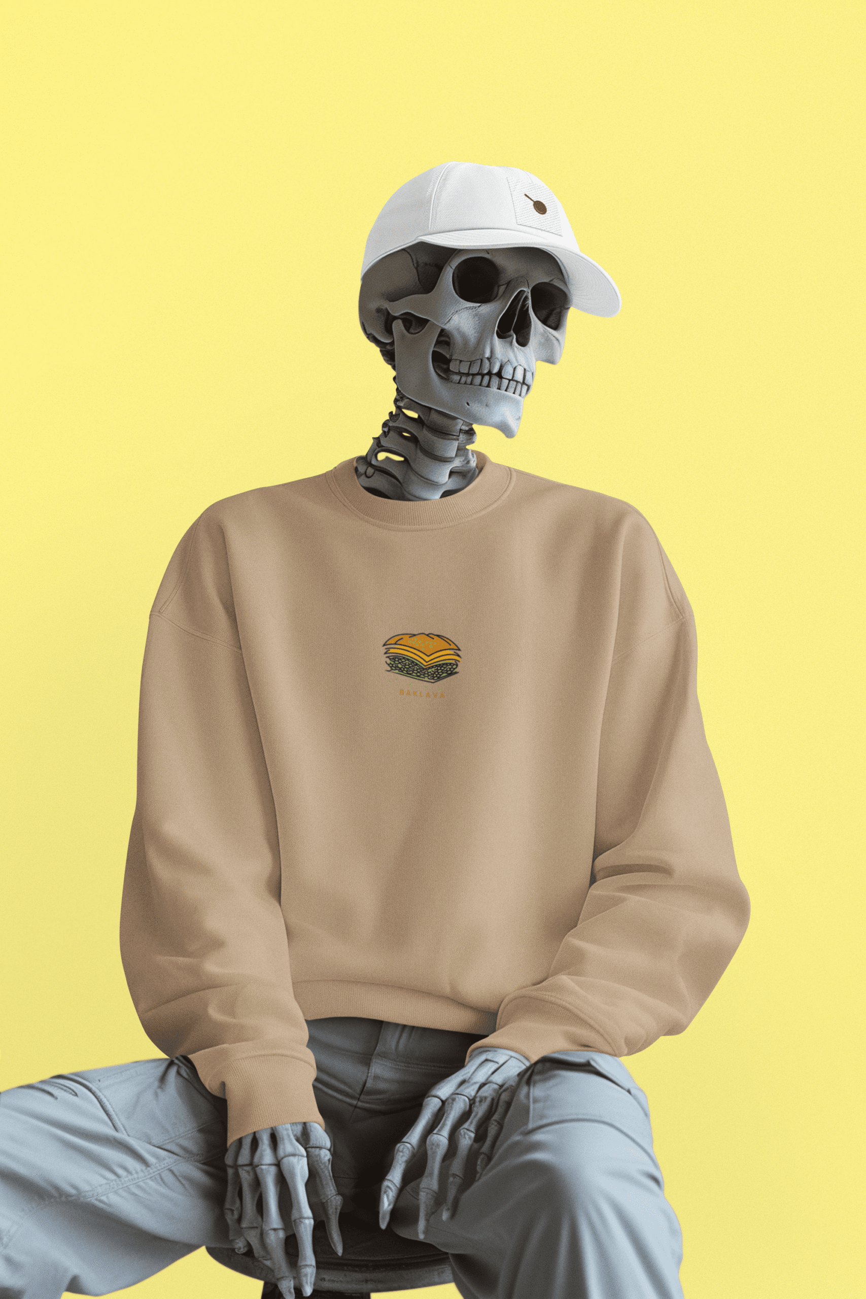 Çıtırdayan Baklava 3iplik Şardonlu Premium Sweatshirt - Görsel 2