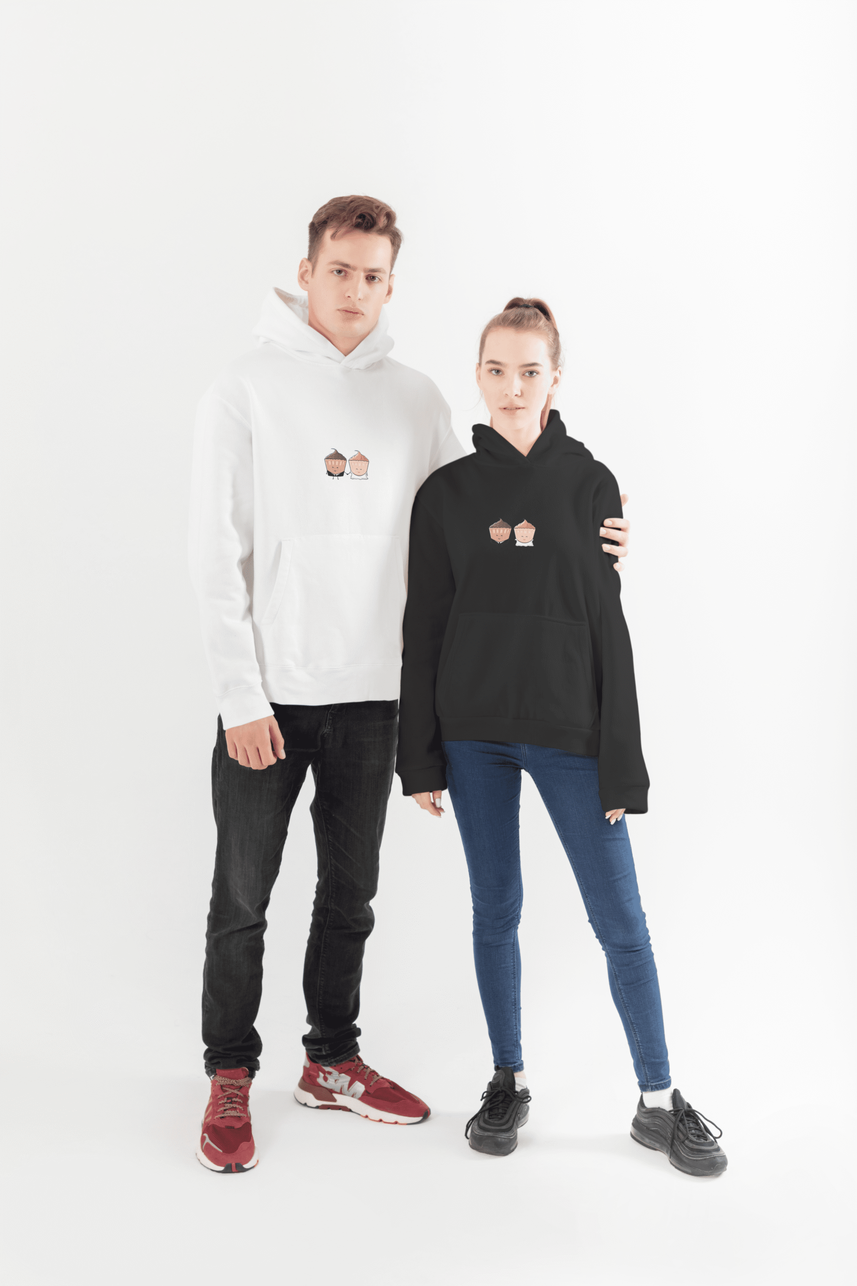 Tasty Twins 3iplik Şardonlu Premium Unisex Hoodie